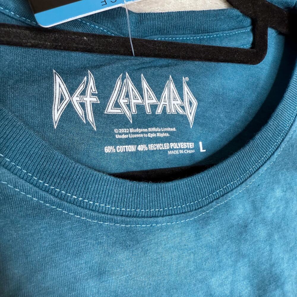 Def Leppard Rock of Ages Tie Dye Graphic T-Shirt Size Large Band Tour Rock Tee - Picture 4 of 7